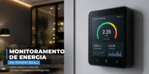 Monitor de energia inteligente exibindo uso de 2.35 kW