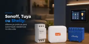 Dispositivos Sonoff, Tuya e Shelly para automação residencial